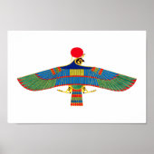 Hawk embleem Ra egypte oude farao piramide god h Poster (Voorkant)