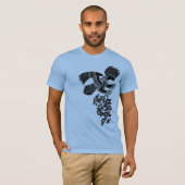 hawk en camellia 鷹 椿 t-shirt (Voorkant volledig)