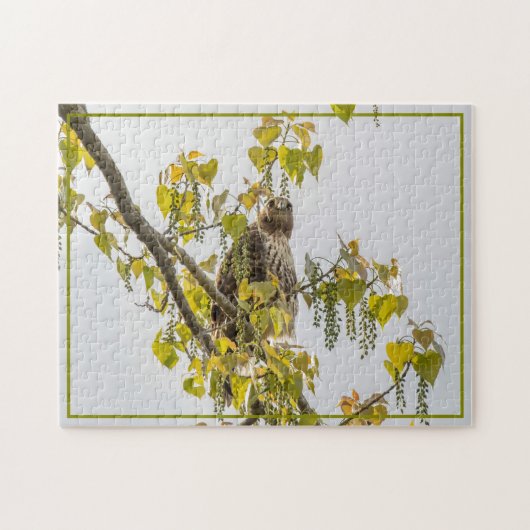 Hawk en harten legpuzzel (Horizontaal)