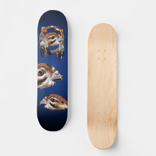Hawk Face Dreamweaver Skateboard (Voorkant)