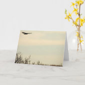 Hawk Flying High Note Kaart (Gele Bloem)