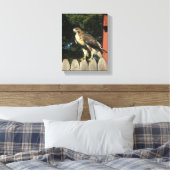 Hawk gewikkeld canvas print (Insitu (Slaapkamer))