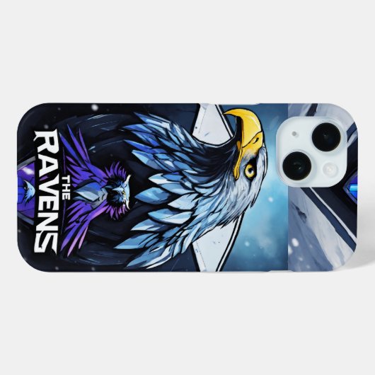 Hawk & Halo Case-Mate iPhone Case (Achterkant (horizontaal))