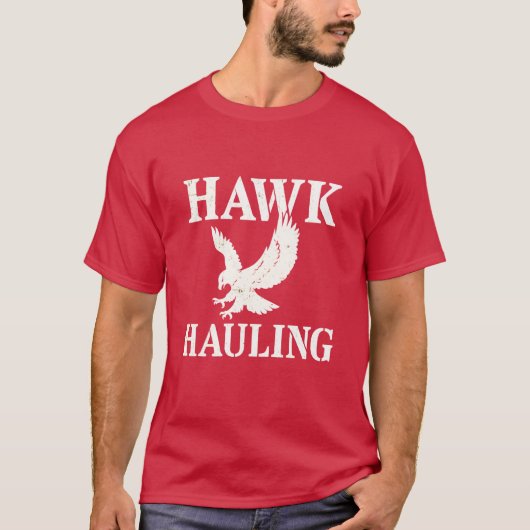 Hawk Hauling T-shirt: kracht, snelheid en precisie T-shirt (Voorkant)