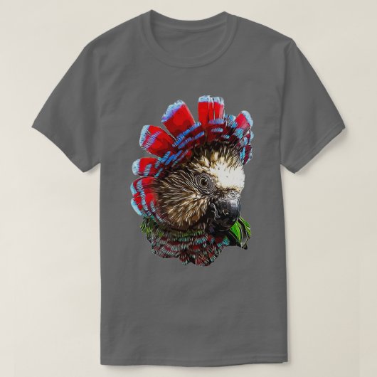 Hawk Headed Parrot Parrot — een prachtige vogel T-shirt (Design voorkant)