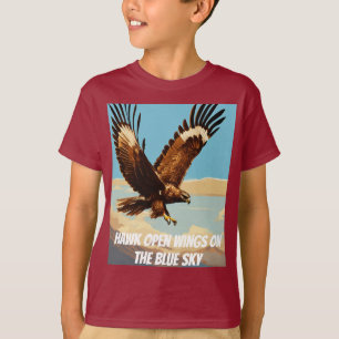 "Hawk in Flight - Freedom & Power ontworpen" T-shirt