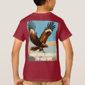 "Hawk in Flight - Freedom & Power ontworpen" T-shirt (Achterkant)