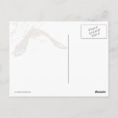 Hawk in vlucht briefkaart (Achterkant)