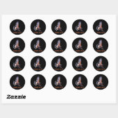 Hawk Kamala Harris voor President Ronde Sticker (Vel)