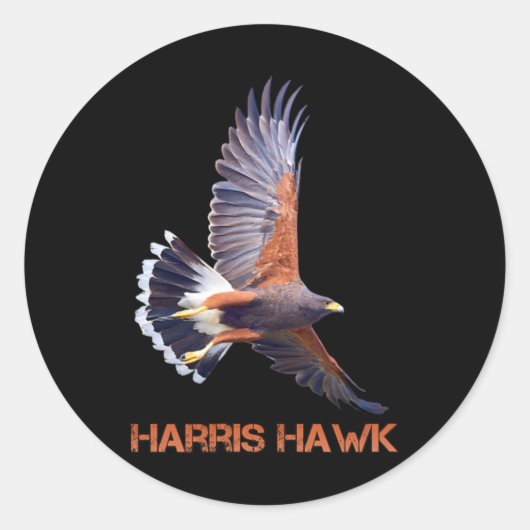 Hawk Kamala Harris voor President Ronde Sticker (Voorkant)