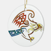 Hawk Keramisch Ornament (Links)