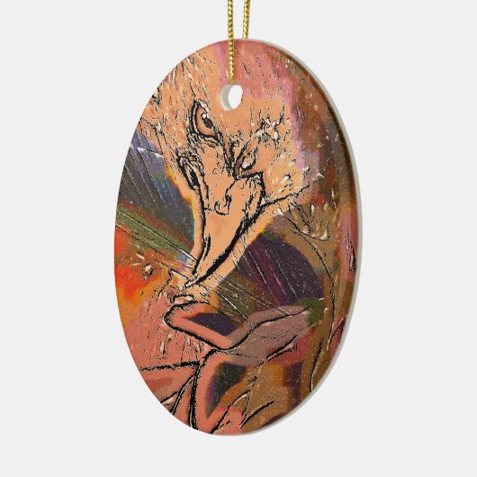 HAWK KERAMISCH ORNAMENT (Links)