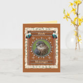 Hawk - Messenger - aangepast Wenskaart Kaart (Gele Bloem)