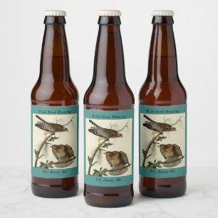 Hawk met rode schouders - Amerikaanse vogels van A Bier Etiket