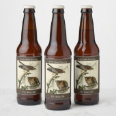 Hawk met rode schouders - Amerikaanse vogels van A Bier Etiket (Flessen)