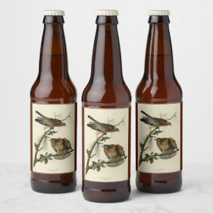 Hawk met rode schouders - Amerikaanse vogels van A Bier Etiket