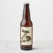 Hawk met rode schouders - Amerikaanse vogels van A Bier Etiket (Voorkant)