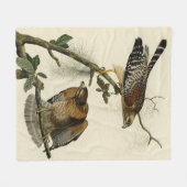 Hawk met rode schouders - Amerikaanse vogels van A Fleece Deken (Voorkant (Horizontaal))