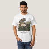 Hawk met rode schouders door John James Audubon T-shirt (Voorkant volledig)