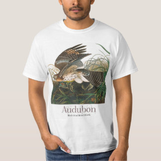 Hawk met rode schouders door John James Audubon T-shirt