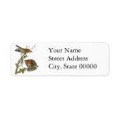 Hawk met rode schouders, John Audubon Etiket (Voorkant)