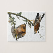 Hawk met rode schouders legpuzzel (Horizontaal)