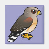 Hawk met rode schouders magneet (Voorkant)