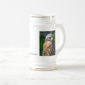 Hawk met roodschouderklopjes bierpul (Voorkant rechts)