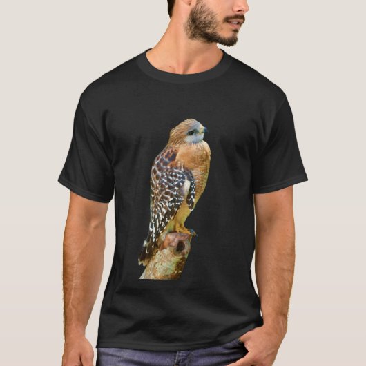 Hawk met roodschouderklopjes t-shirt (Voorkant)