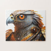 Hawk met steampunk armor legpuzzel (Horizontaal)