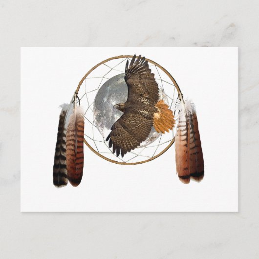 Hawk Moon Briefkaart (Voorkant)