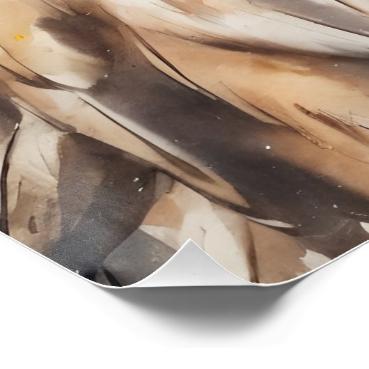 Hawk no 5 Glanzend Poster (Hoek)