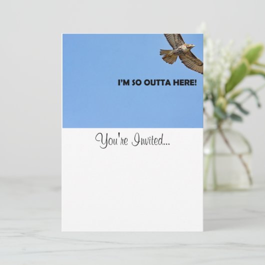 Hawk Photo Kaart (Staand voorkant)