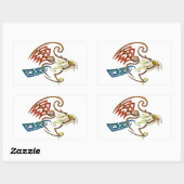 Hawk Rechthoekige Sticker (Vel)