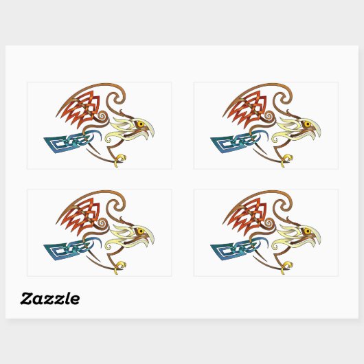 Hawk Rechthoekige Sticker (Vel)