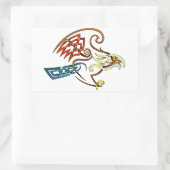Hawk Rechthoekige Sticker (Tas)