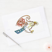 Hawk Rechthoekige Sticker (Envelop)
