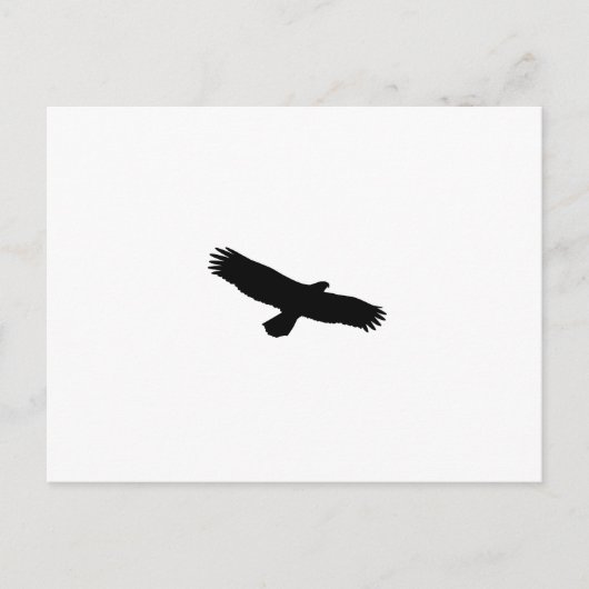 Hawk Silhouette Briefkaart (Voorkant)