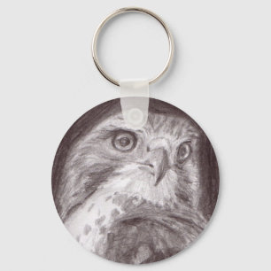 Hawk Sketch-Sleutelhanger Sleutelhanger