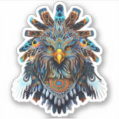 Hawk Spirit Animal Sticker (Voorkant)