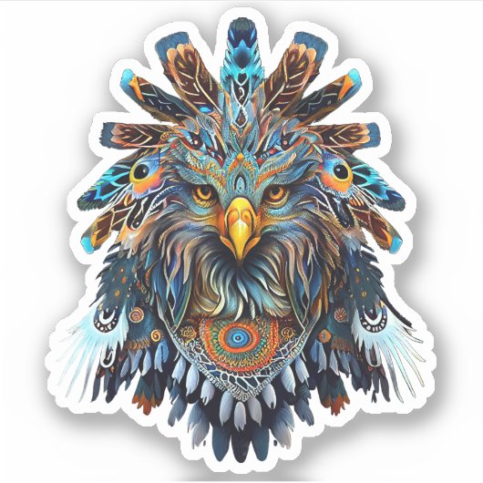 Hawk Spirit Animal Sticker (Voorkant)