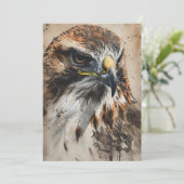 Hawk Totem Spirit Animal Betekenis Kaart (Staand voorkant)