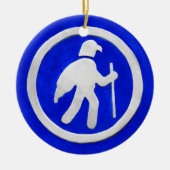 Hawk Trail Marker Keramisch Ornament (Voorkant)