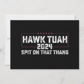 Hawk Tuah 2024 Spuug op dat ding presidentieel Kaart (Voorkant)