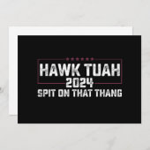 Hawk Tuah 2024 Spuug op dat ding presidentieel Kaart (Voorkant / Achterkant)