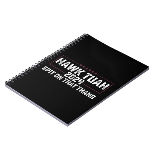 Hawk Tuah 2024 Spuug op dat ding presidentieel Notitieboek (Linkerzijde)