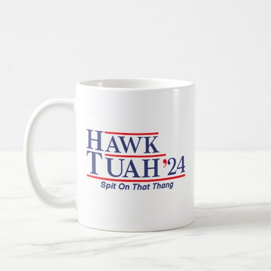 Hawk Tuah 24 spuugde op die Thang Koffiemok (Links)