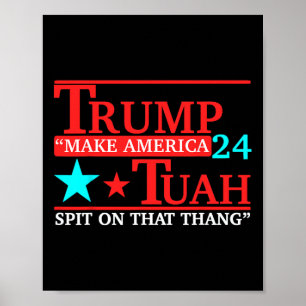 Hawk Tuah Funny Viral Humor Meme Video T-shirt Gir Poster