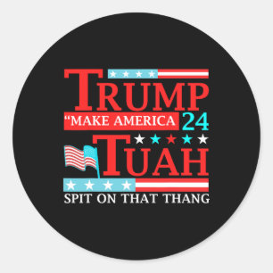Hawk Tuah Funny Viral Humor Meme Video T-shirt Gir Ronde Sticker