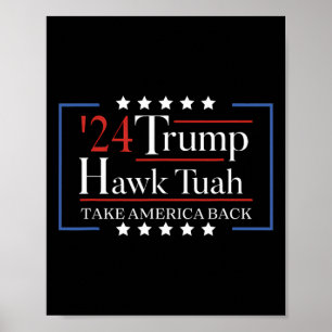 Hawk Tuah Grappig Neem Amerika terug Poster
